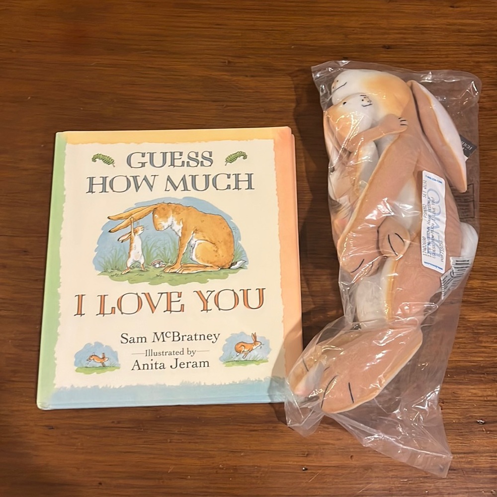 Guess How Much I Love You Mcbratney hardcover US 1st ed stuffed rabbit hare